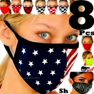 Masks set of 8 unisex